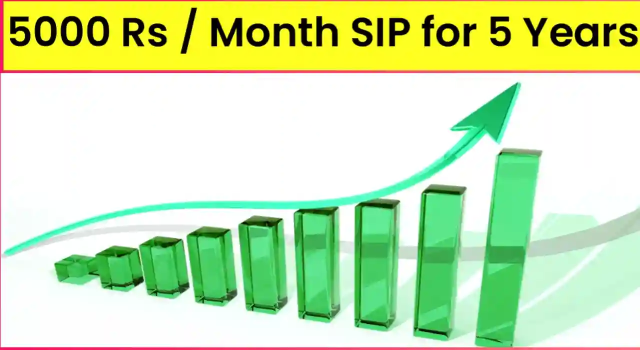5000 per month sip for 5 years